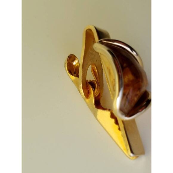Vintage Gold Tie Clip, Unique Tie Bar for Men - Picture 8 of 10
